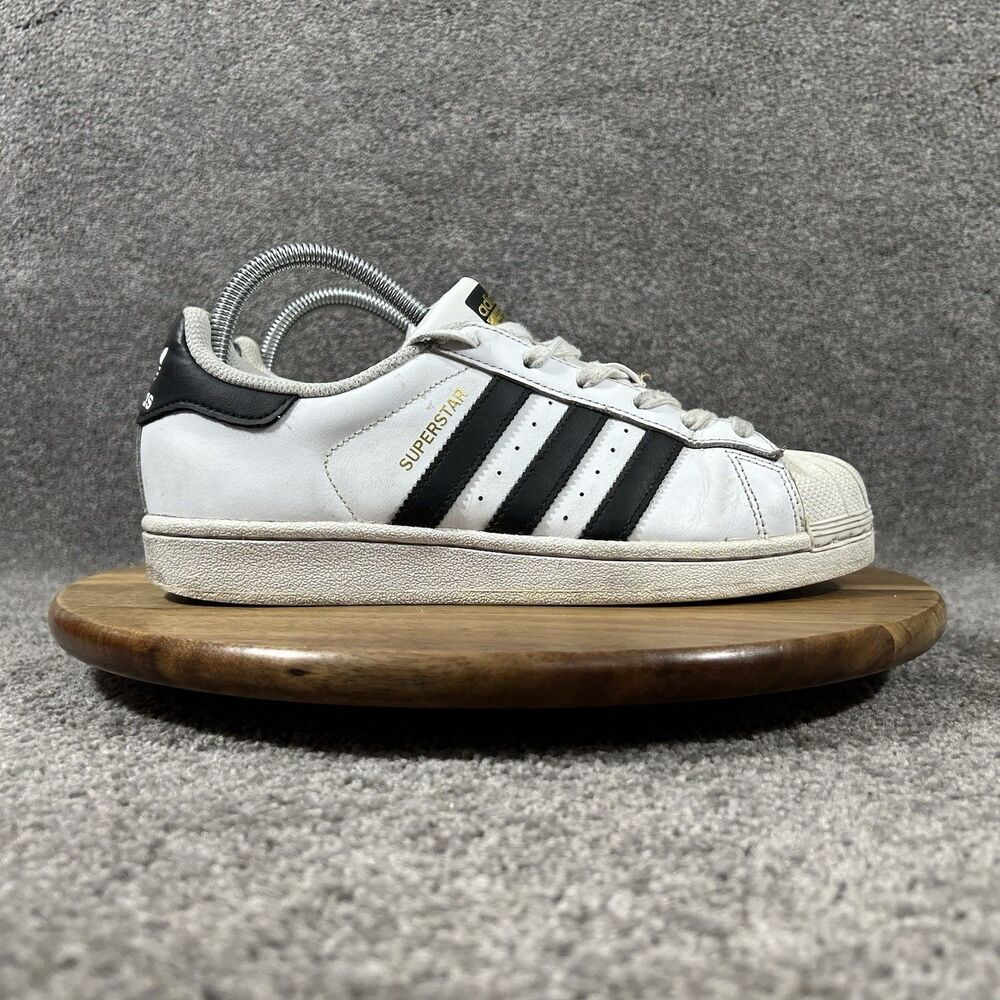 Adidas Superstar C77153 Women’s Size 8 White Black Casual Athletic Shoes Used